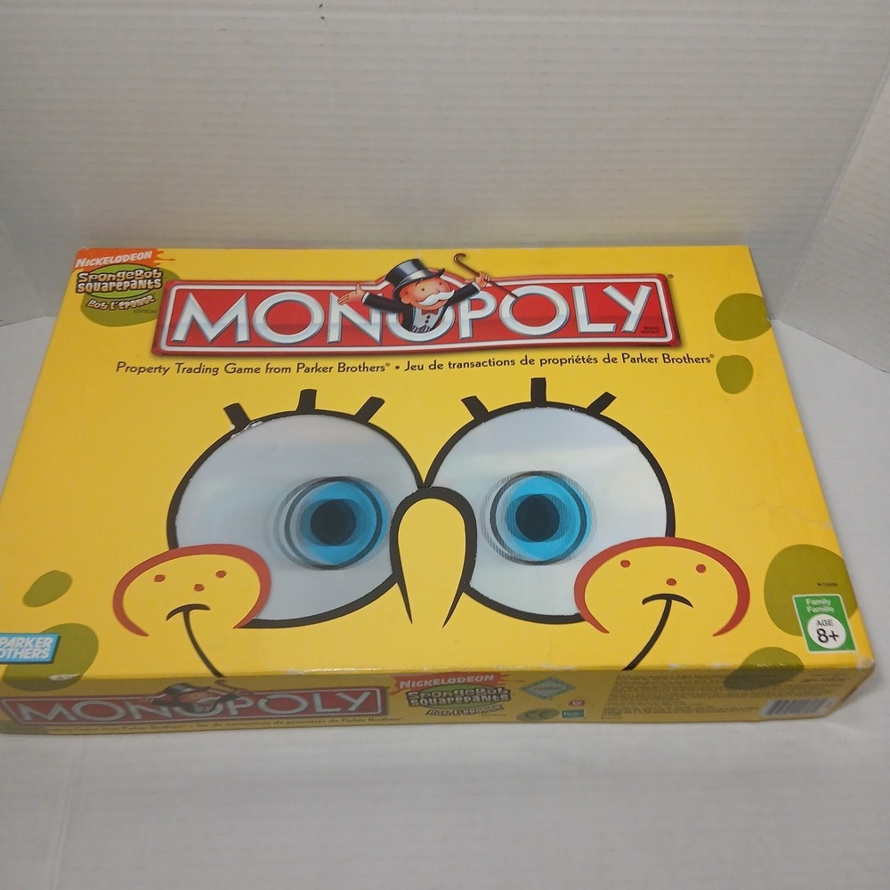 Monopoly SpongeBob SquarePants Edition 2005 Parker Brothers Complete